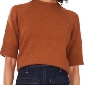 Vince Camuto Mock Neck Sweater Elbow Length Sleeves Size Medium Cozy Soft